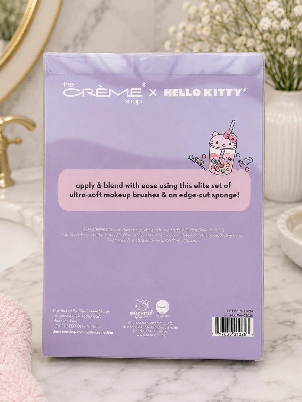 The Crème Shop x Hello Kitty Cutie Complexion Makeup Brush & Sponge Set